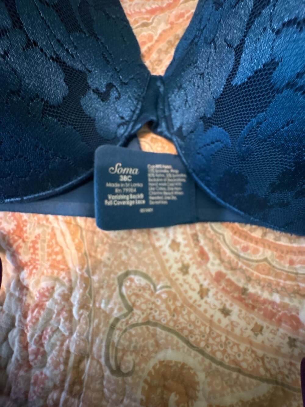 Lot of 2 Soma Vanishing Back Full Coverage Bras 38C - Picture 5 of 6